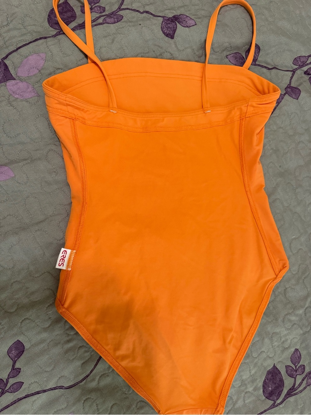Eres Aquarelle Orange One-Piece Swimsuit , sz FR 42 (US10) M - Picture 6 of 9